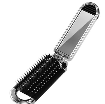 Brosse + Miroir Pliant de Voyage 👜 — Toujours Impeccable, Où Que Vous Alliez