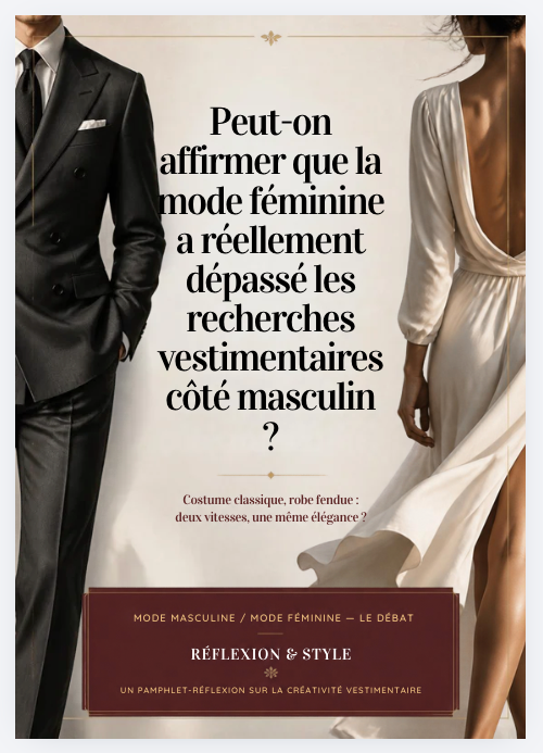 "Peut-on affirmer que la mode féminine a réellement dépassé les règles vestimentaires côté masculin ?"