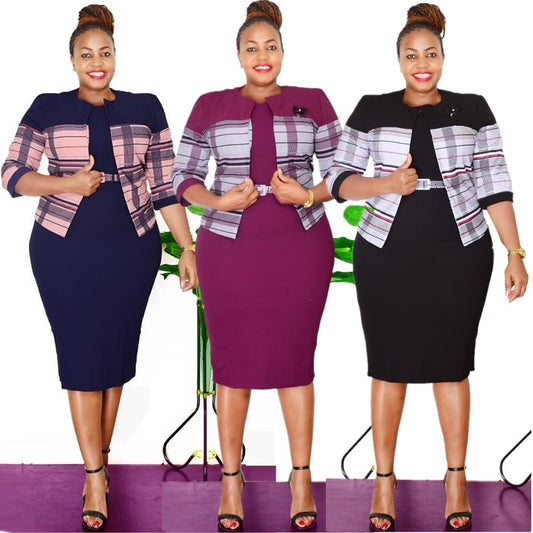 African plus-size dress