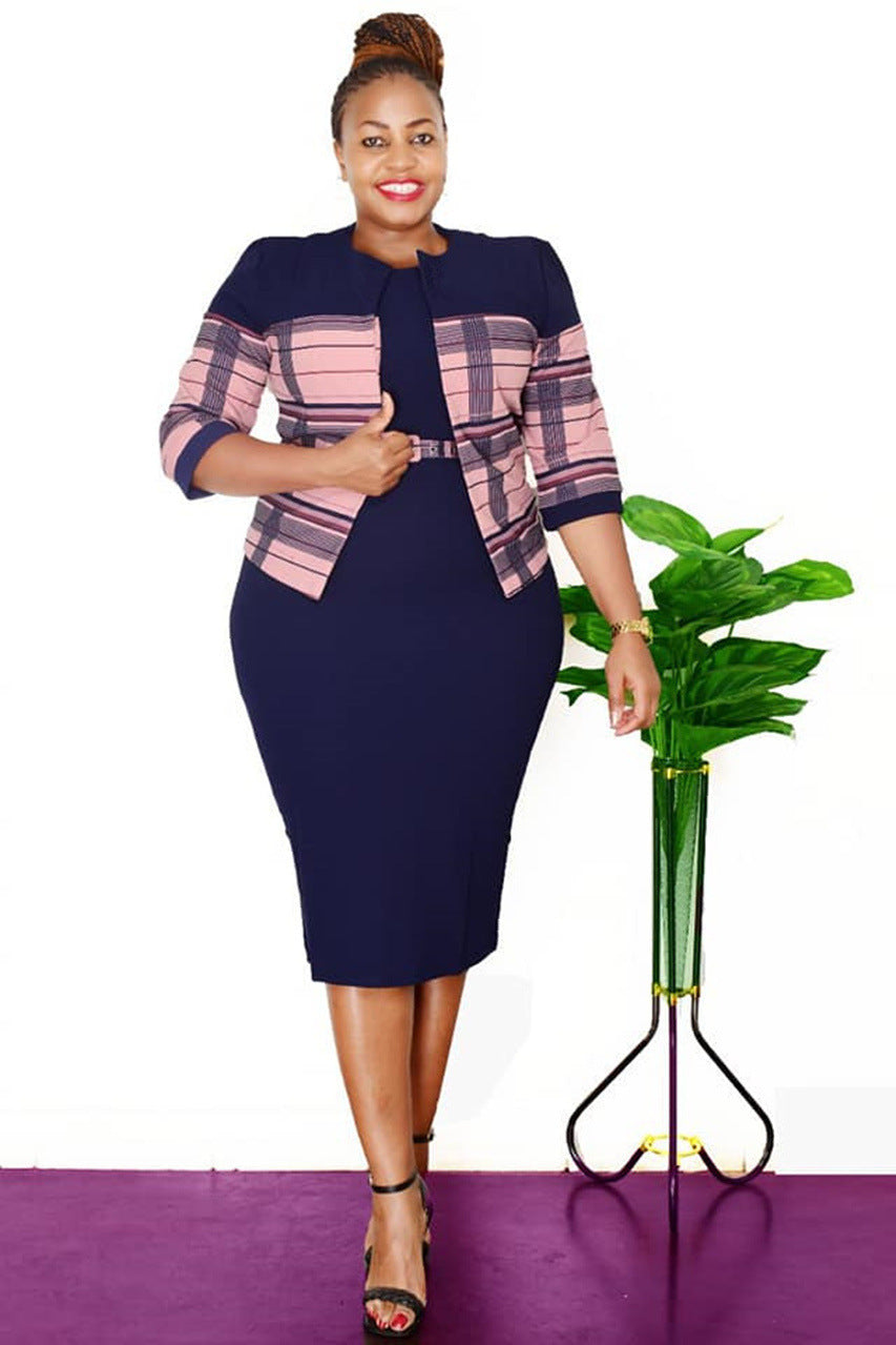 African plus-size dress