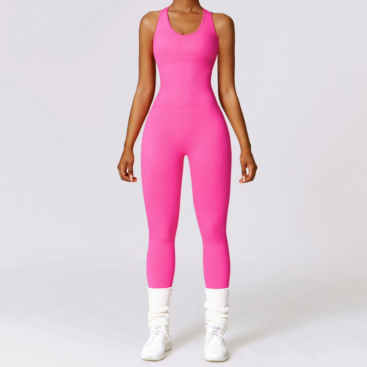 Nahtloses einteiliges Yoga-Outfit