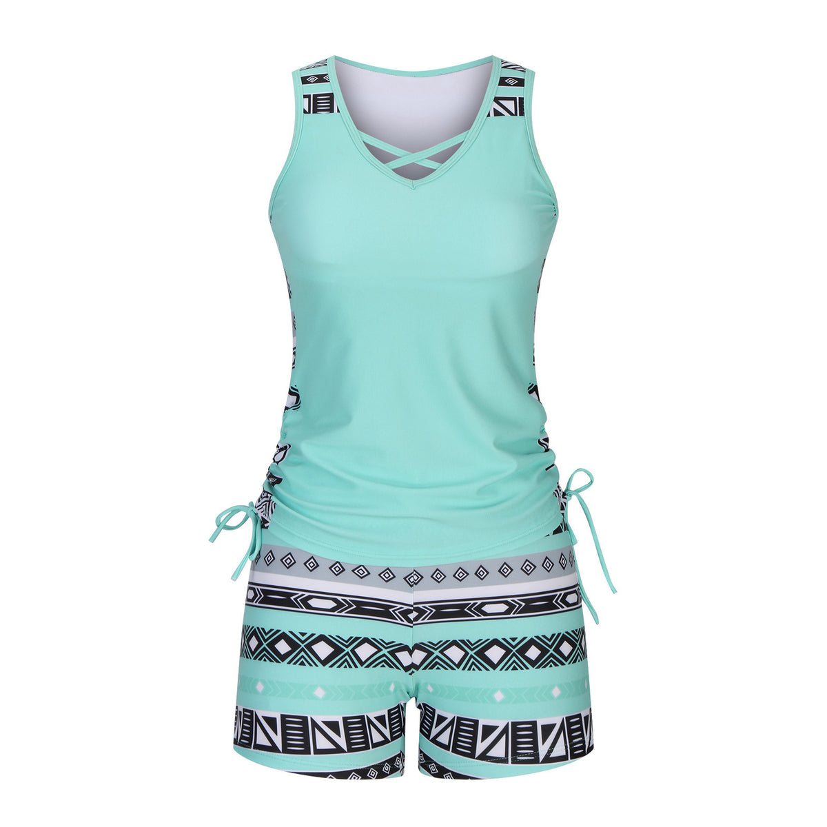 Women's Tankini Swimsuit with Boyshorts