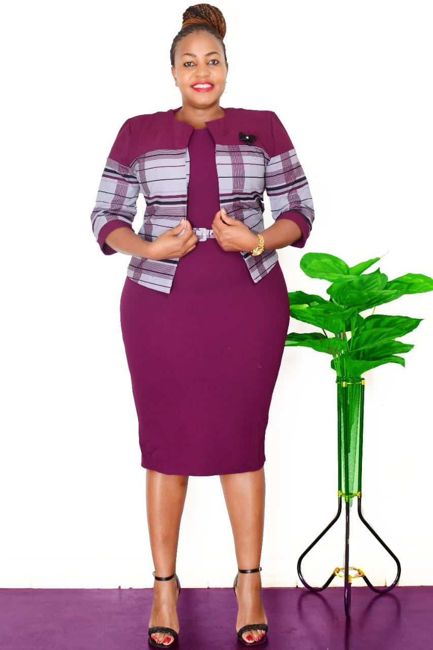 African plus-size dress