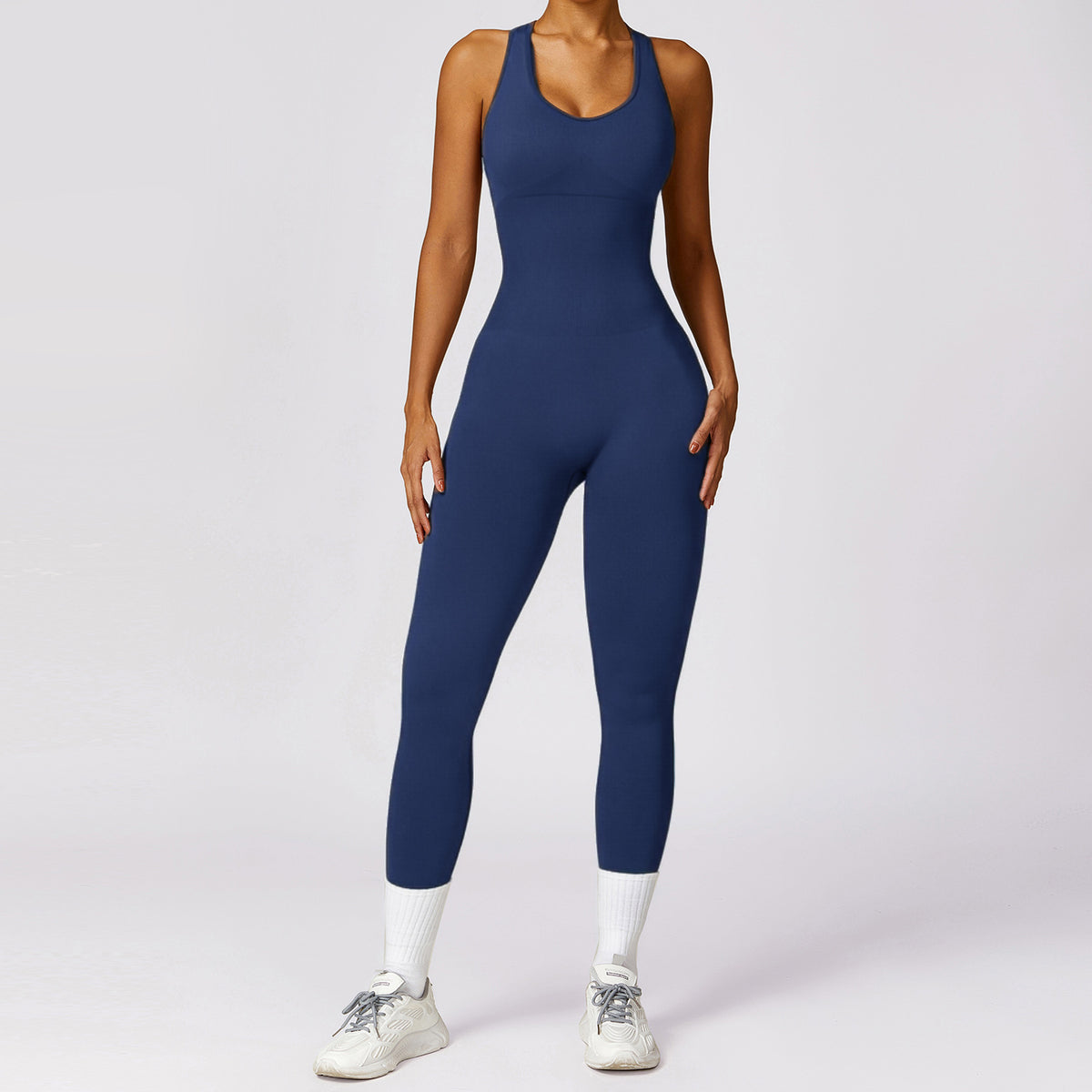 Nahtloses einteiliges Yoga-Outfit