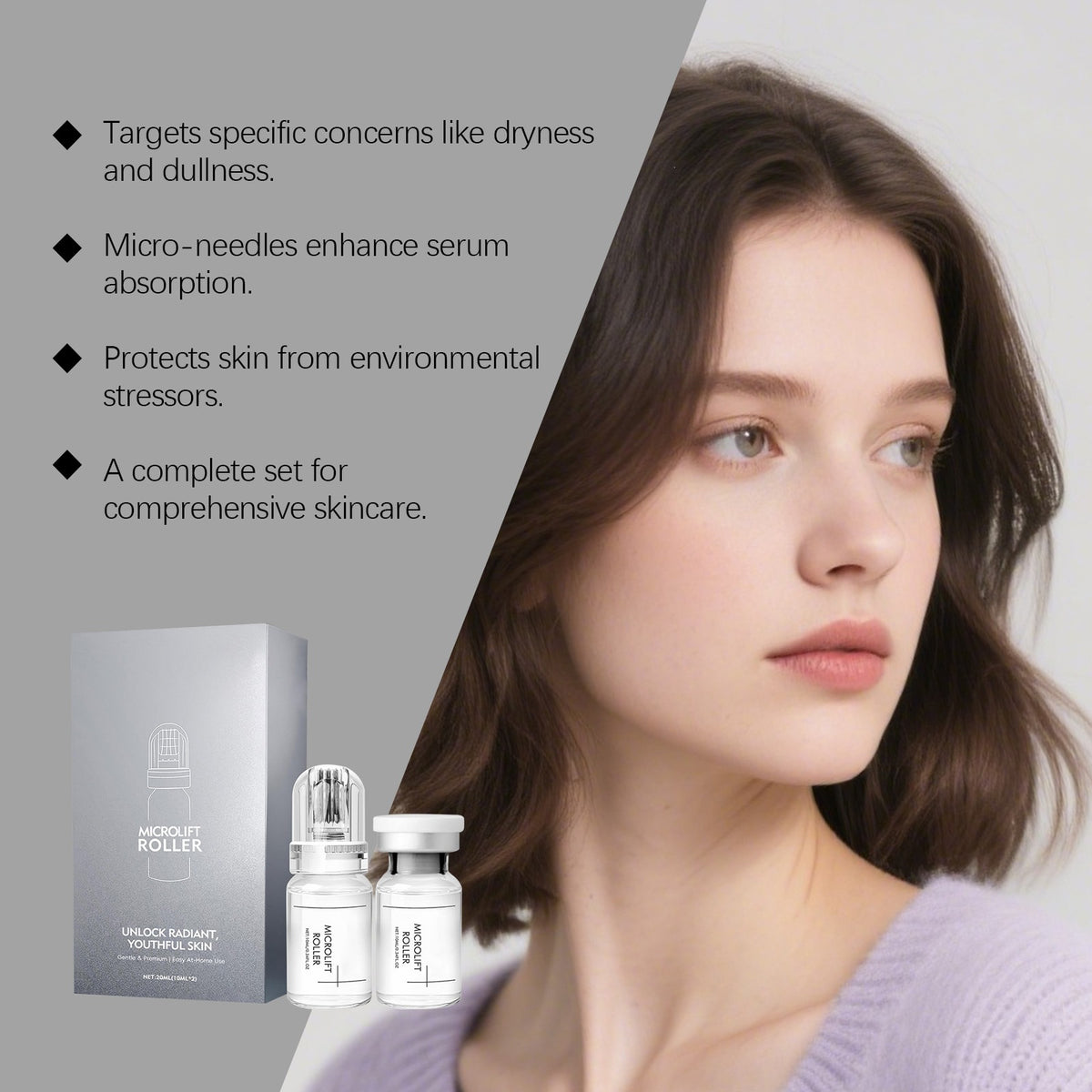 Skin Brightening Essence with Roller Applicator