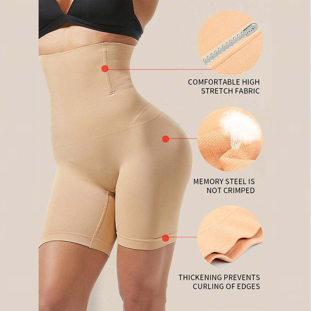 Postpartum high-waist abdominal-reducing and buttock-raising shaping panties
