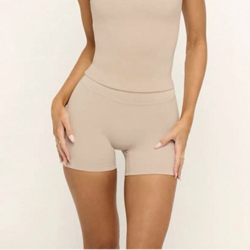 Women's Yoga Fitness Set with Quick-Dry Shorts