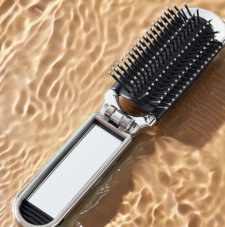 Brosse + Miroir Pliant de Voyage 👜 — Toujours Impeccable, Où Que Vous Alliez