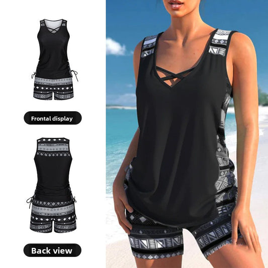 Women's Tankini Swimsuit with Boyshorts